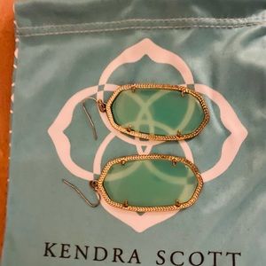 Kendra Scott Sea foam Danielle (large) earrings